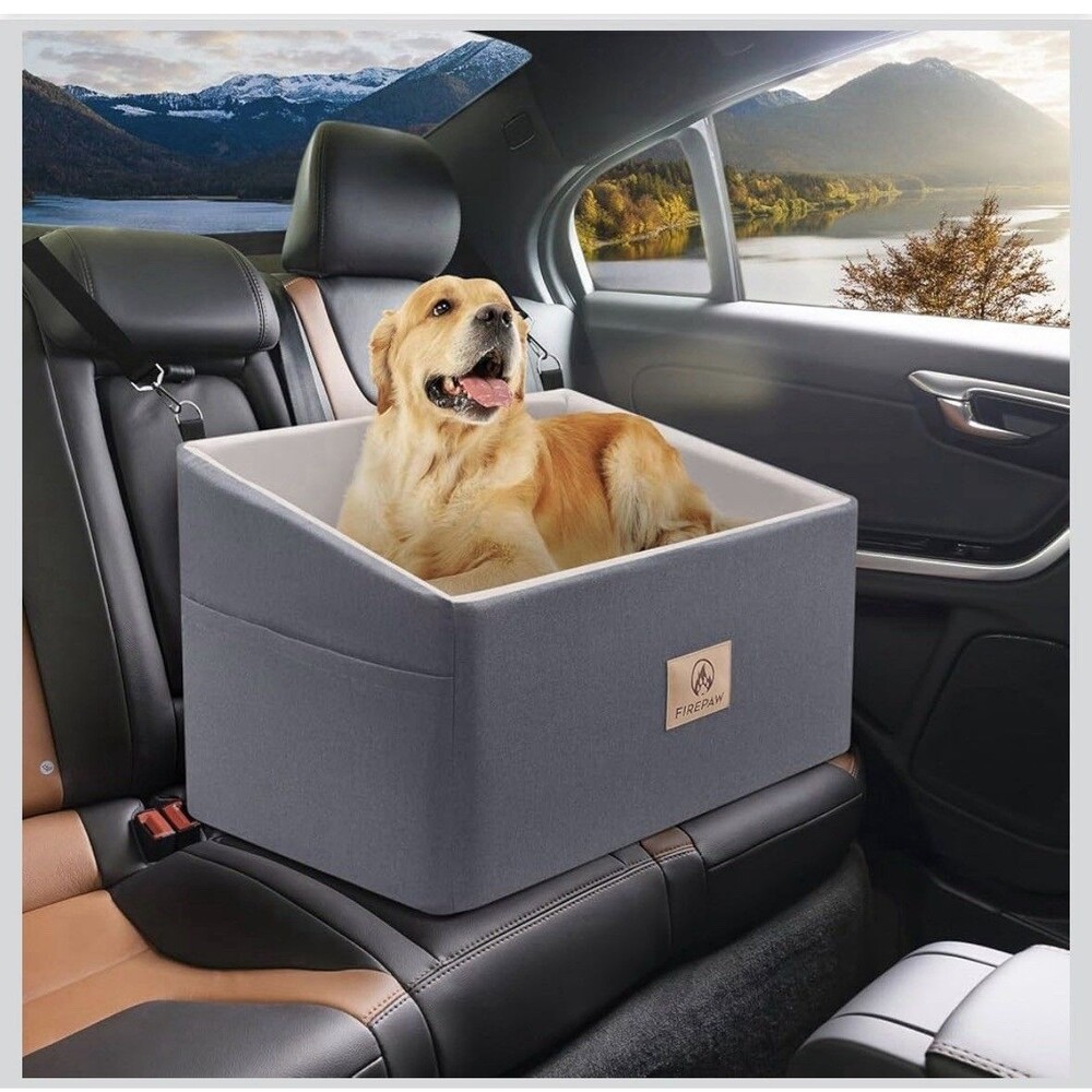 PAWBOSE Dog Car Seat for Large Dogs, Dog Booster Seat Under 55Lb, Washable NEW - Picture 7 of 16